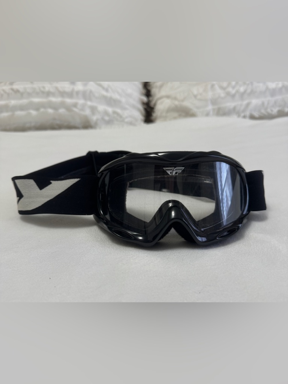 Fly Racing Youth Black MX Moto Goggles